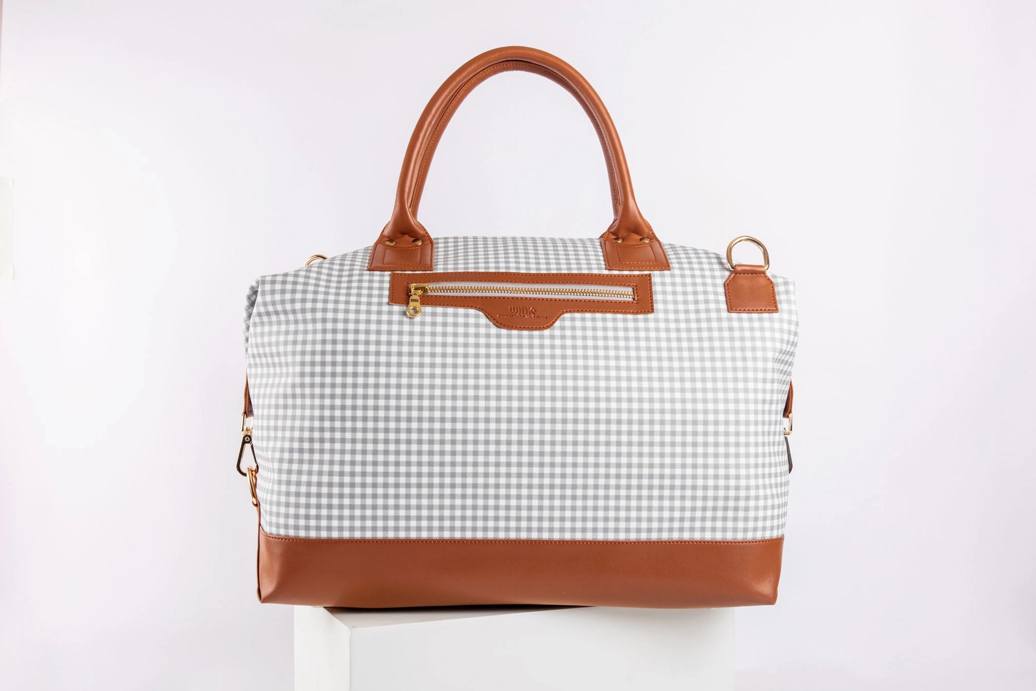 Pattern Of Joy Grey Duffle Bag for Men