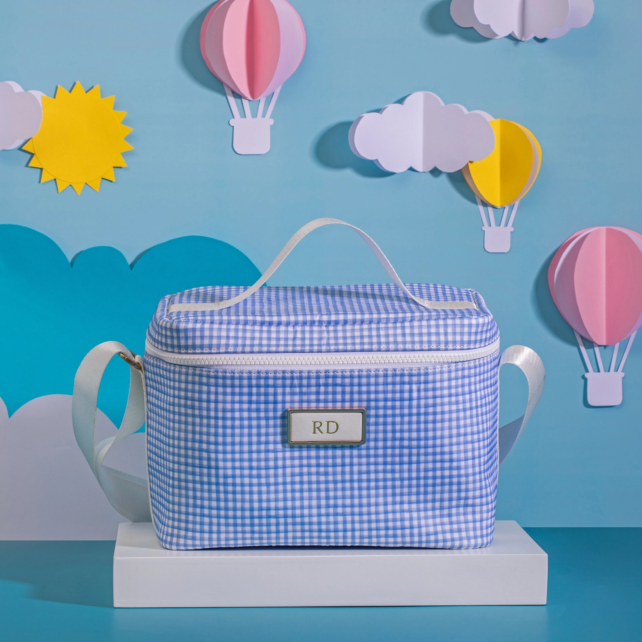 Up In The Air Blue Insulated Lunch Bag