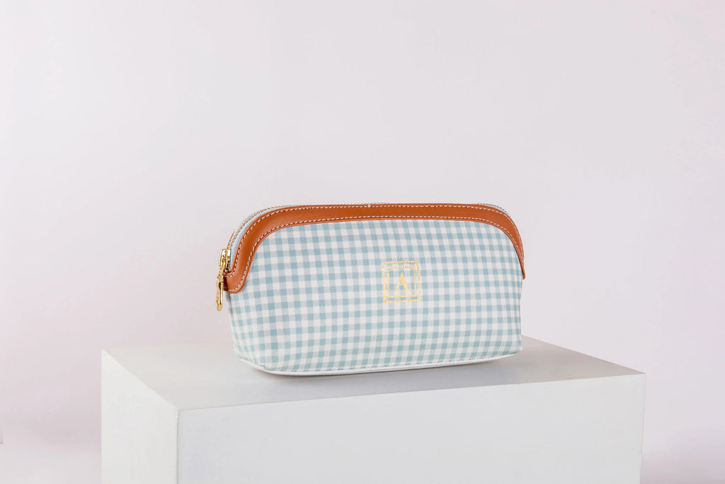 Pattern Of Joy Blue MakeUp Wide Base Pouches – Set Of 2