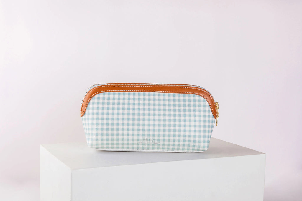 Pattern Of Joy Blue MakeUp Wide Base Pouches – Set Of 2