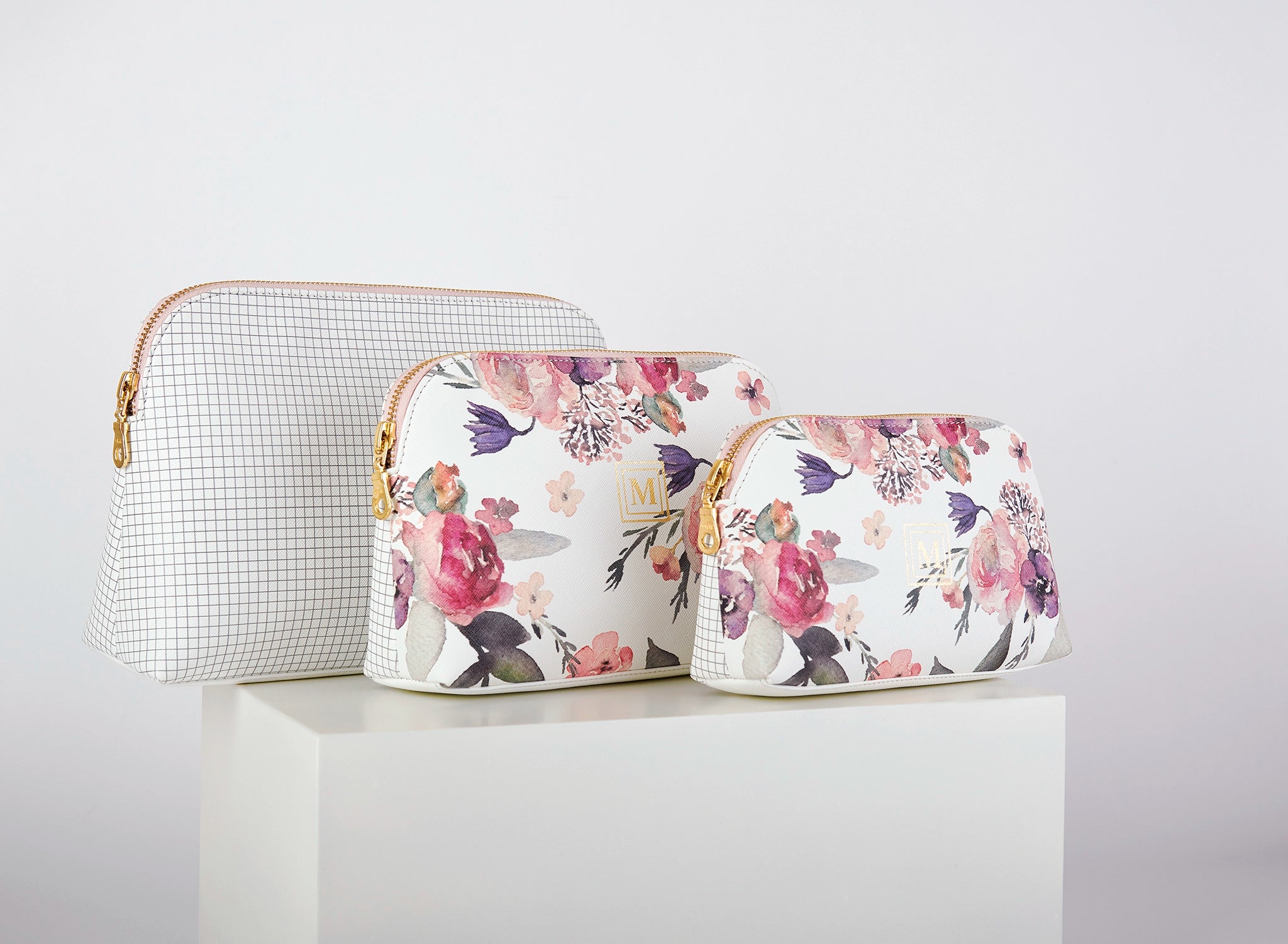 Gardenia Oval All Purpose Pouches – Set Of 3