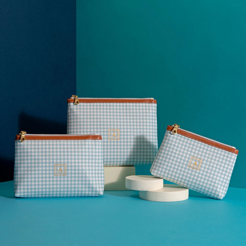 Pattern Of Joy Blue Chex Daily Trio