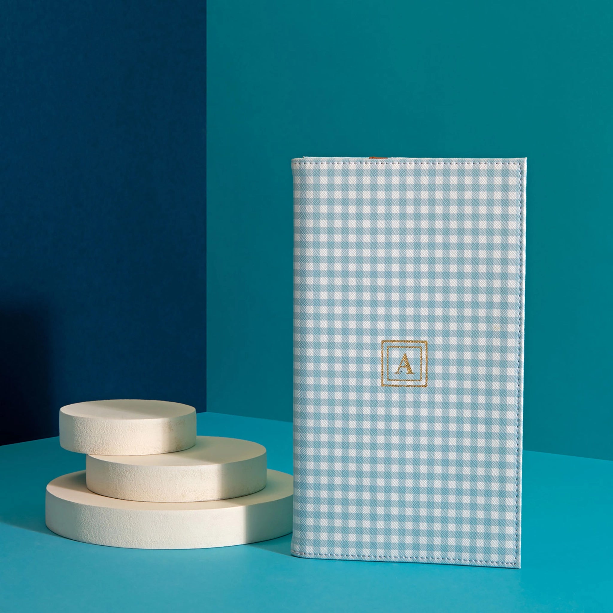 Pattern Of Joy Blue Passport Organizer