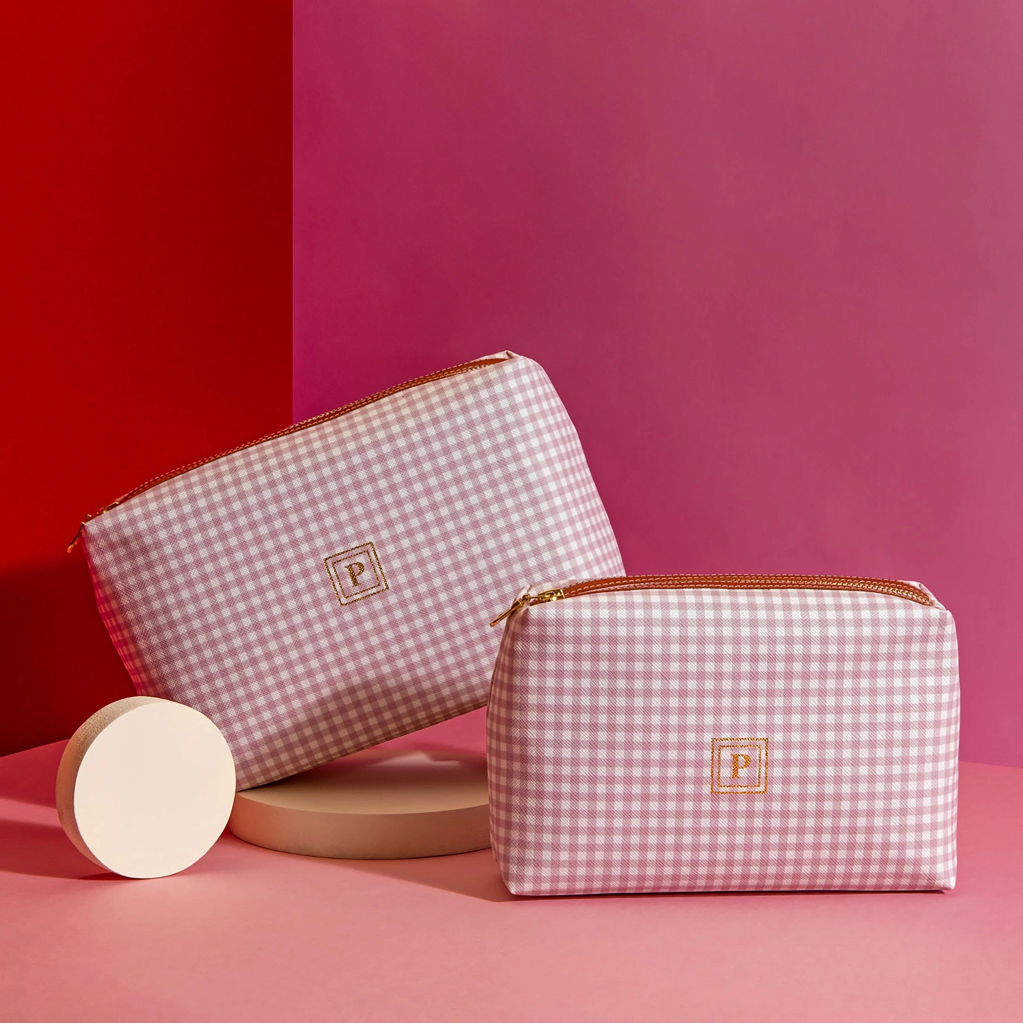 Pattern Of Joy Pink Soft Pouches – Set Of 2