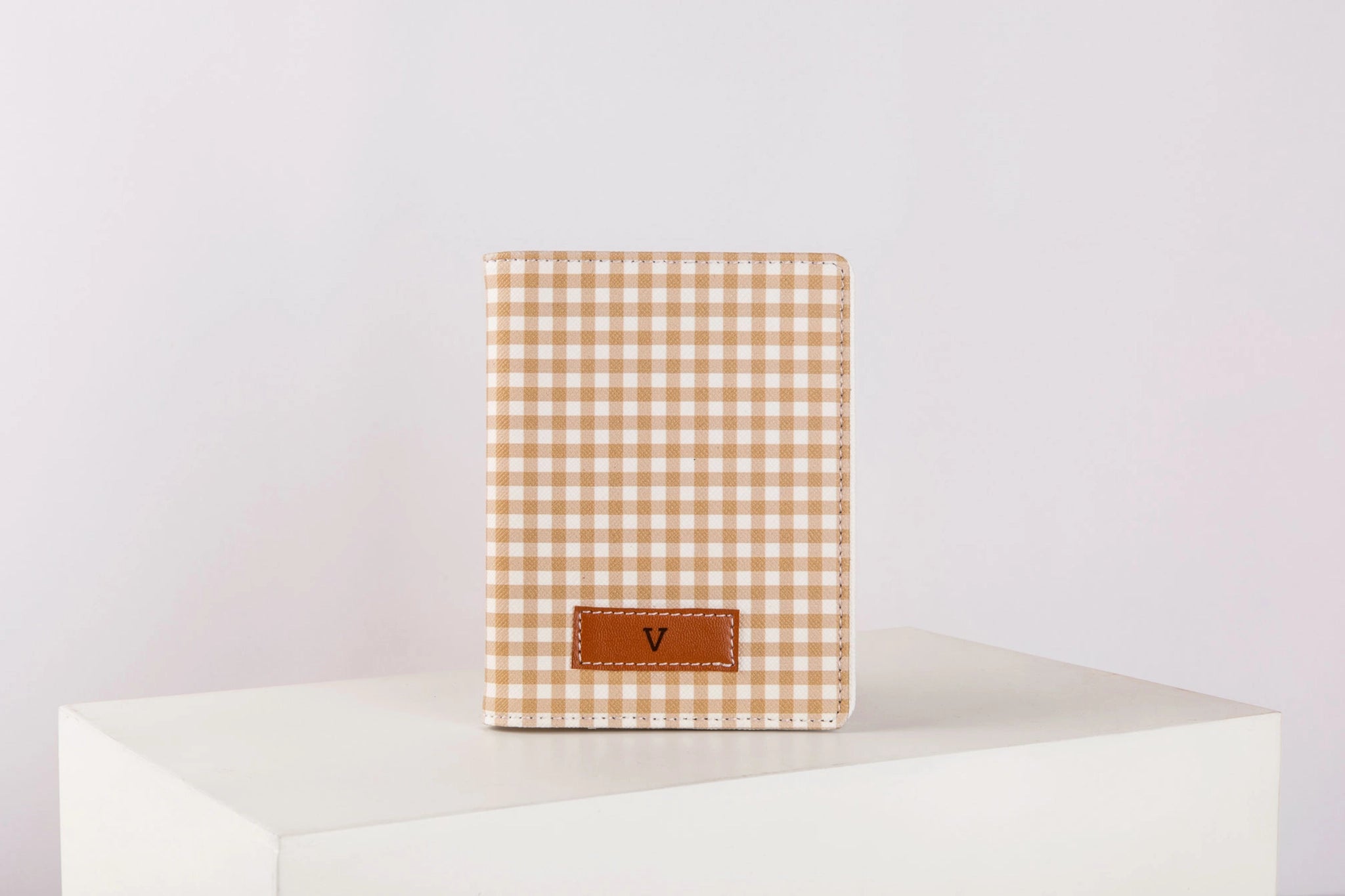 Pattern Of Joy Brown Passport Sleeve