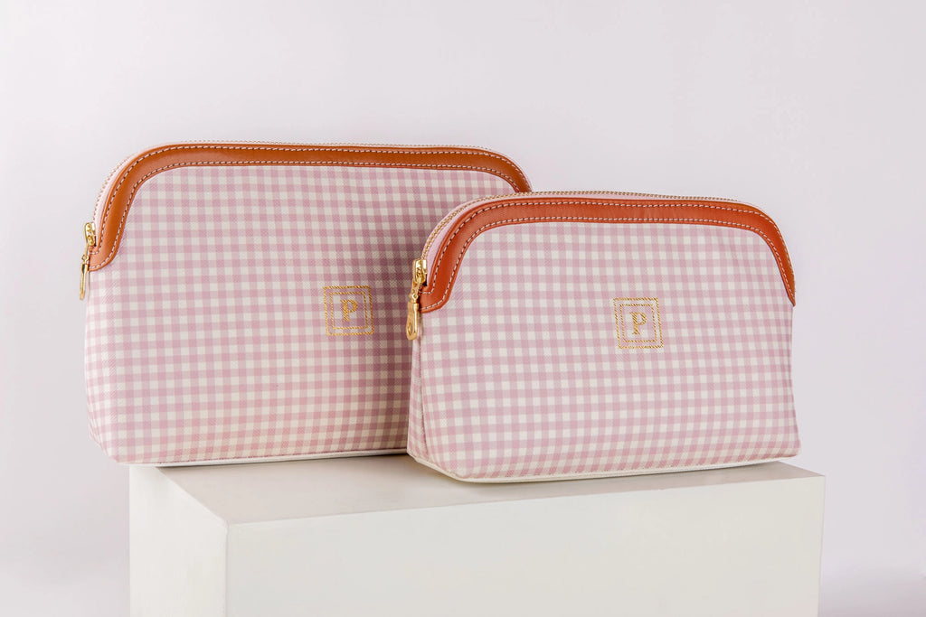 Pattern Of Joy Pink Oval All Purpose Pouches – Set Of 2