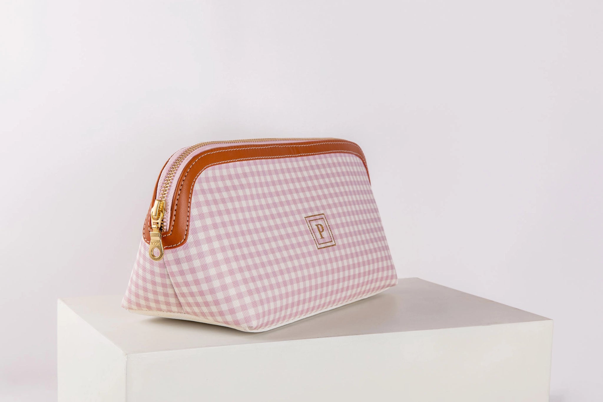 Pattern Of Joy Pink Wide Base Makeup Pouch – Set of 2