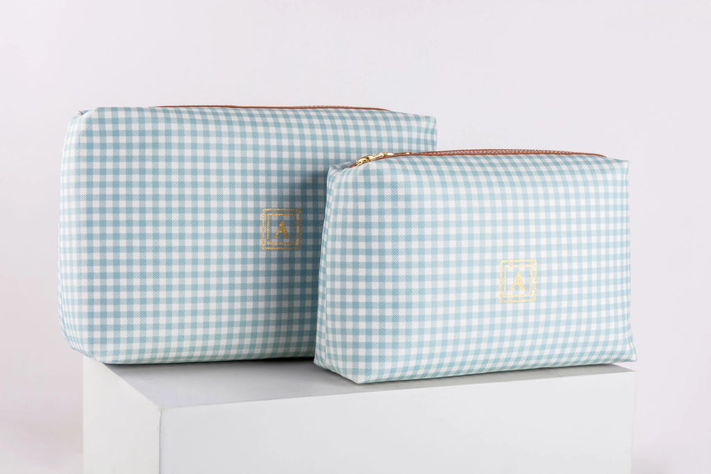 Pattern Of Joy Blue Soft Pouches Set Of 2