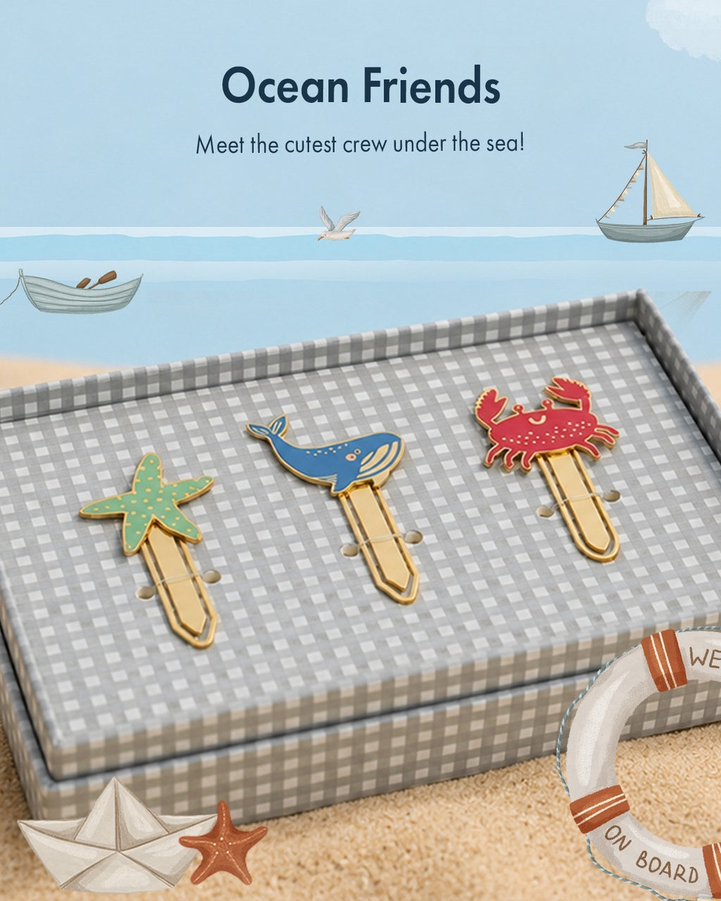 Underwater Wonderland Enamel Bookmarks